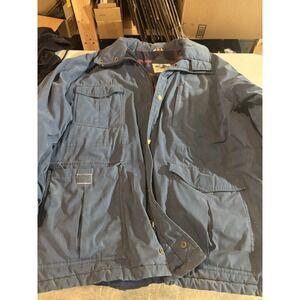 Vintage‎ Grizzly Coat Mens XL Blue Outer Red Green Plaid Flannel Insulated Lined